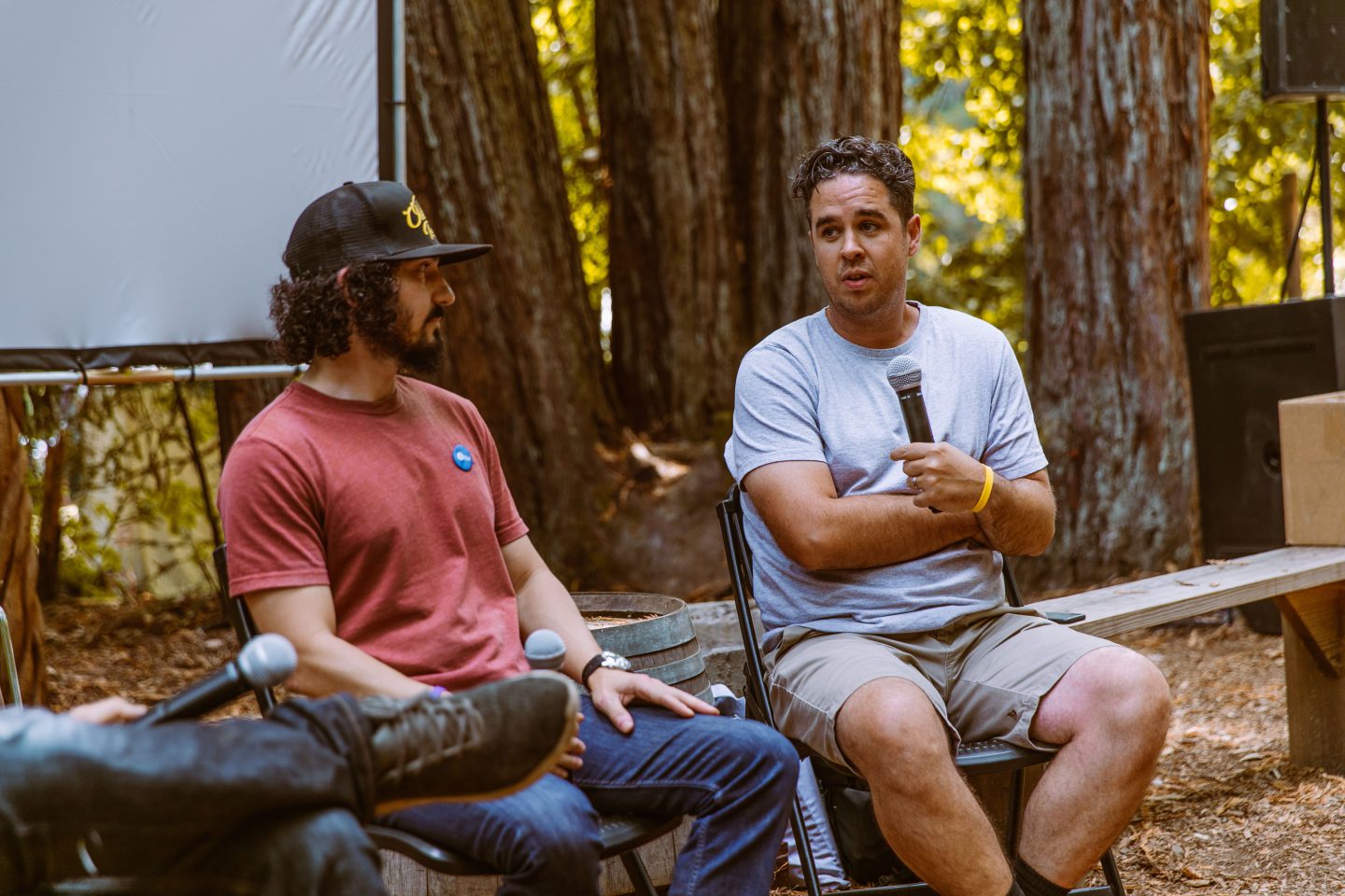 Dustin Winegardner speaking on the Brand Activism Panel @ Outpost Trade Navarro, 2018. Photo by: @monicasemergiu